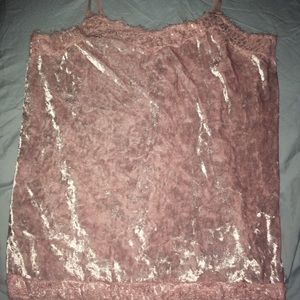 Velvet and Lace Tank